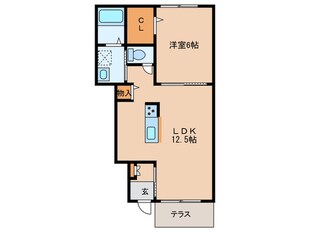 モンアヴニールC棟の物件間取画像